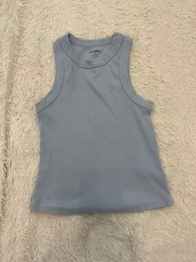 Old Navy Light Blue Ribbed Tank Top